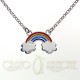 Collanina con Ciondolo Arcobaleno